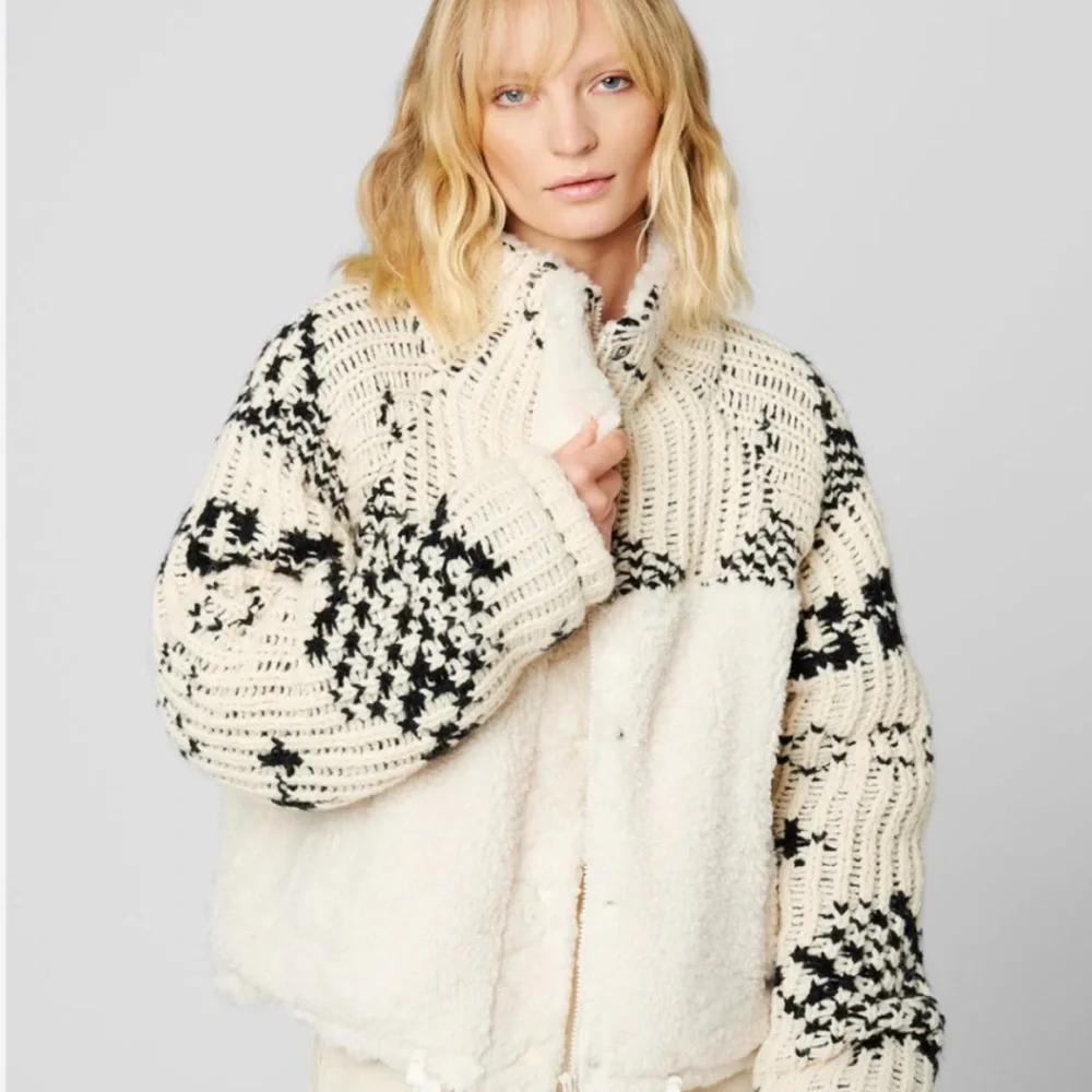 NEW Blank NYC Feeling Cozy Sherpa Sweater Jacket S - Picture 14 of 14
